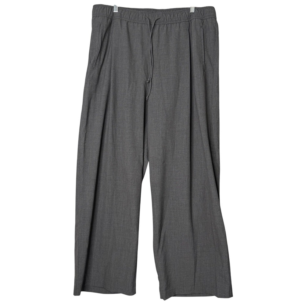 Old Navy Billie Wide Leg Pants Womens XL Original Grey Comfort Waistband Preppy